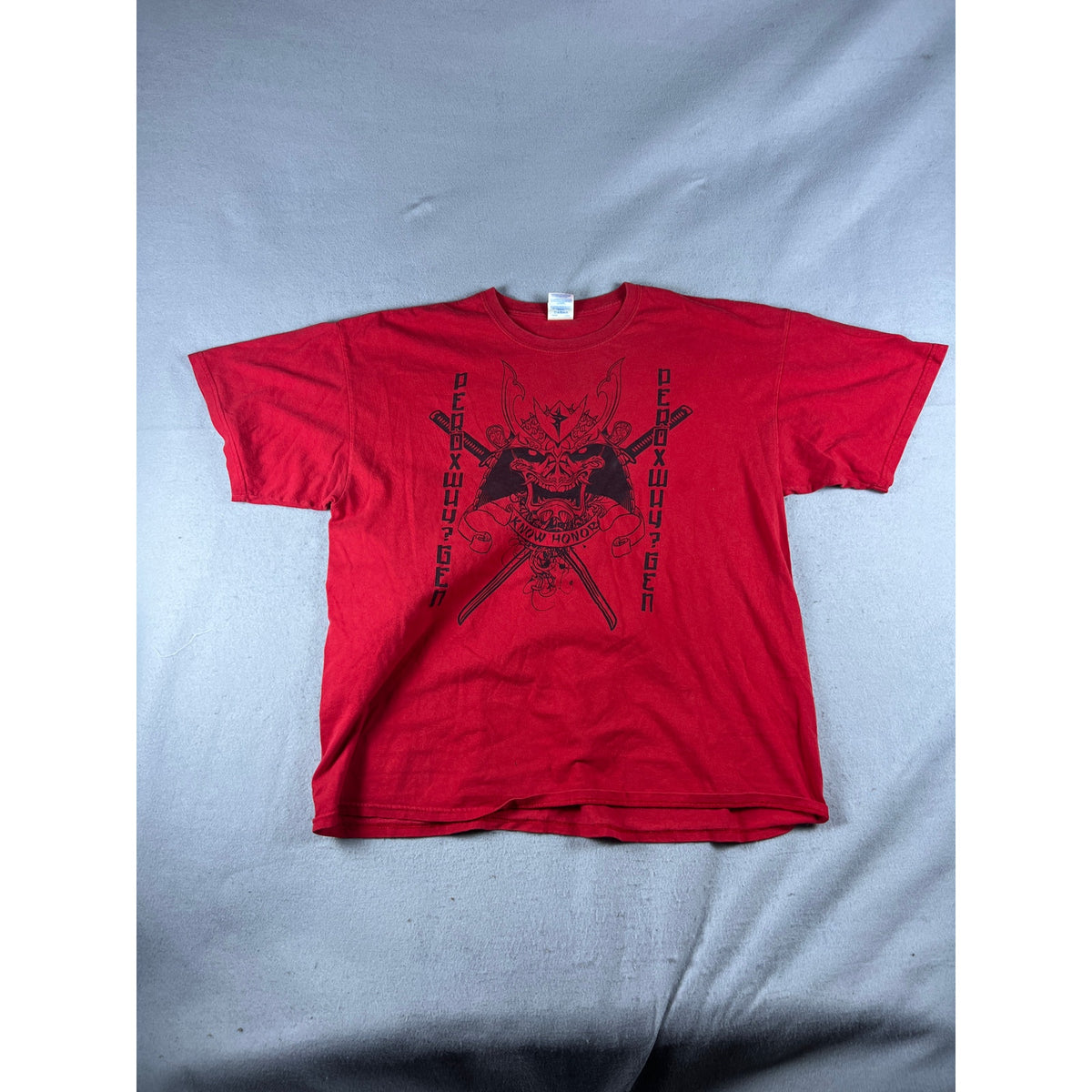 Samurai Ninja Know Honor Y2K T-Shirt - XL