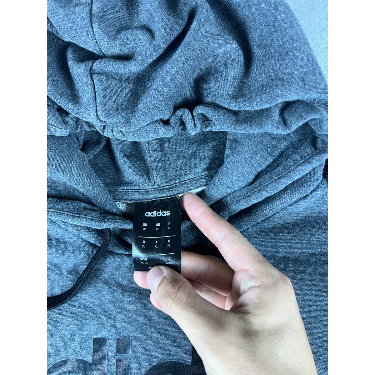 adidas Spellout Hoodie Sweatshirt - XL