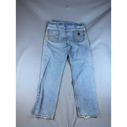Carhartt Distressed Relaxed Straight Work Jeans - 38x34