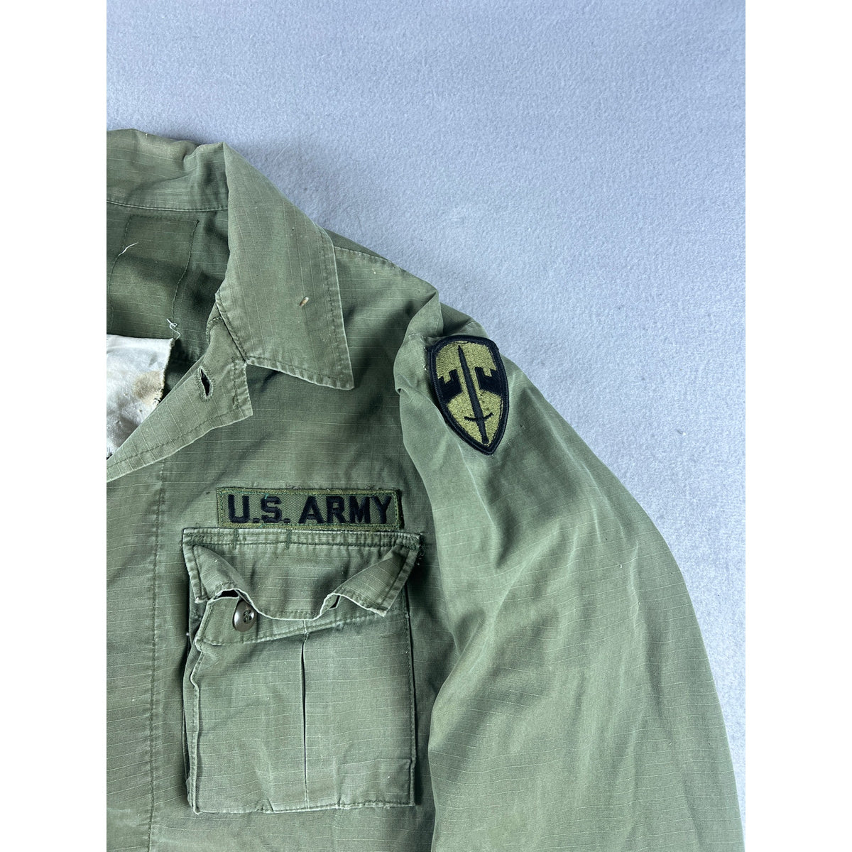 Vintage Vietnam War US Army Ripstop Jungle Jacket Shirt - M