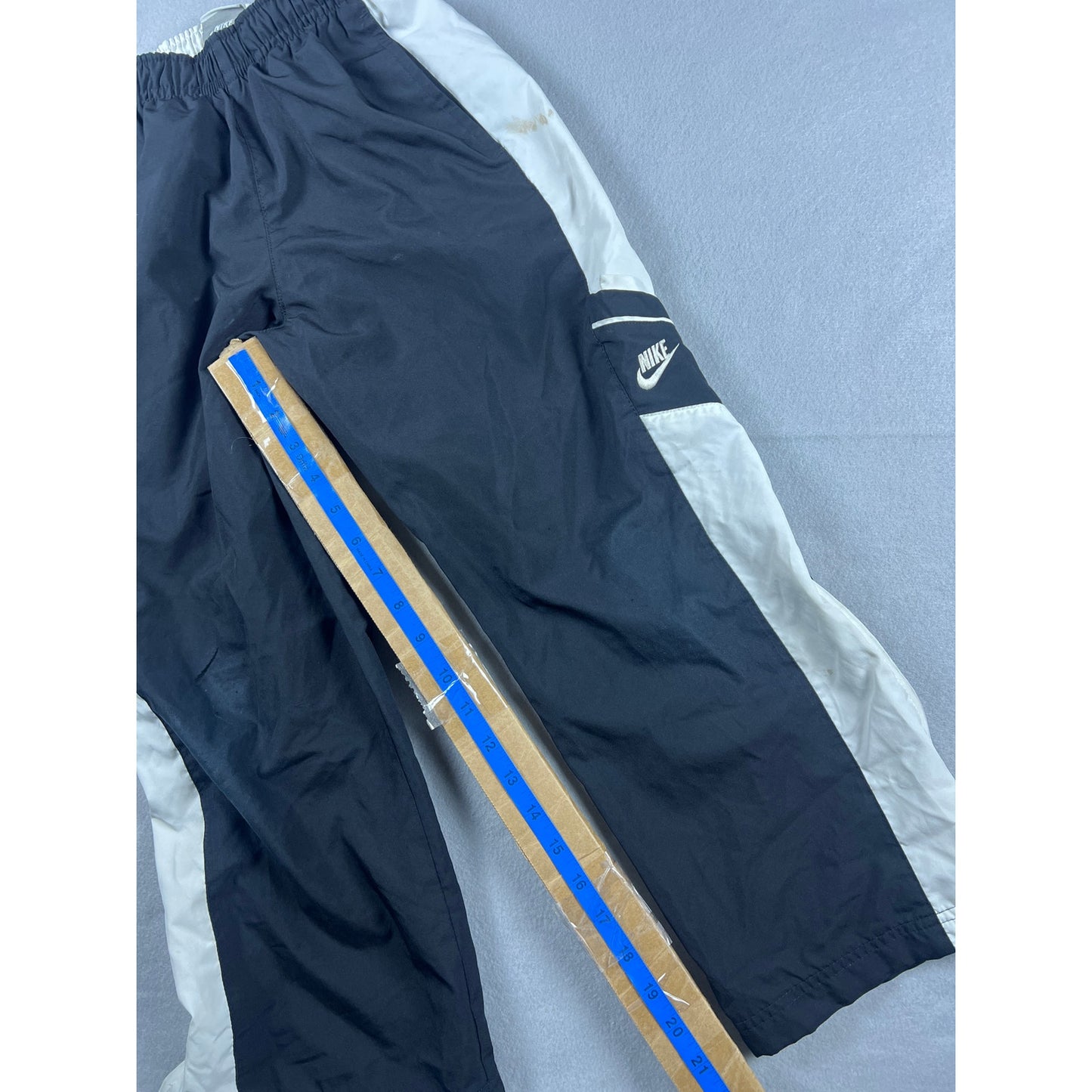 Black Nike Track Pants Spellout Youth Sz 8