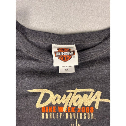 Vintage Harley Davidson Daytona Bike Week 2008 Top Womens - XL