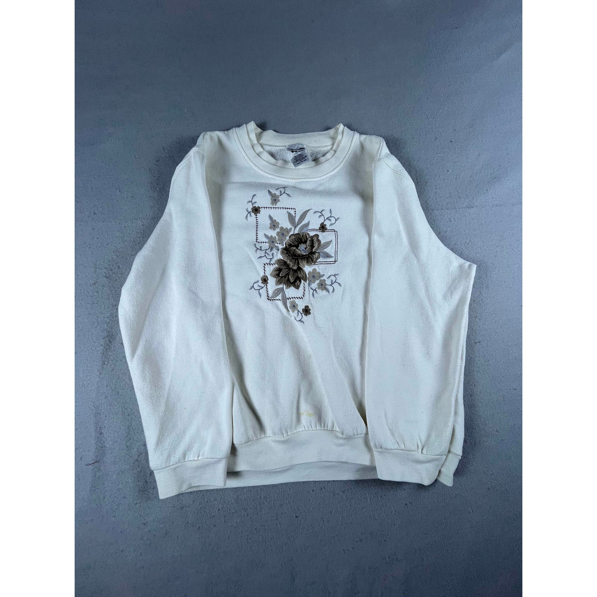 Vintage Bon Worth Embroidered Sweatshirt Womens - PM