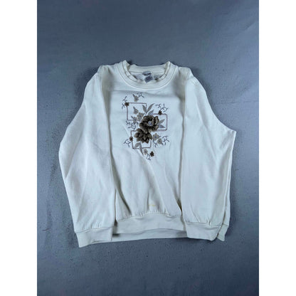 Vintage Bon Worth Embroidered Sweatshirt Womens - PM