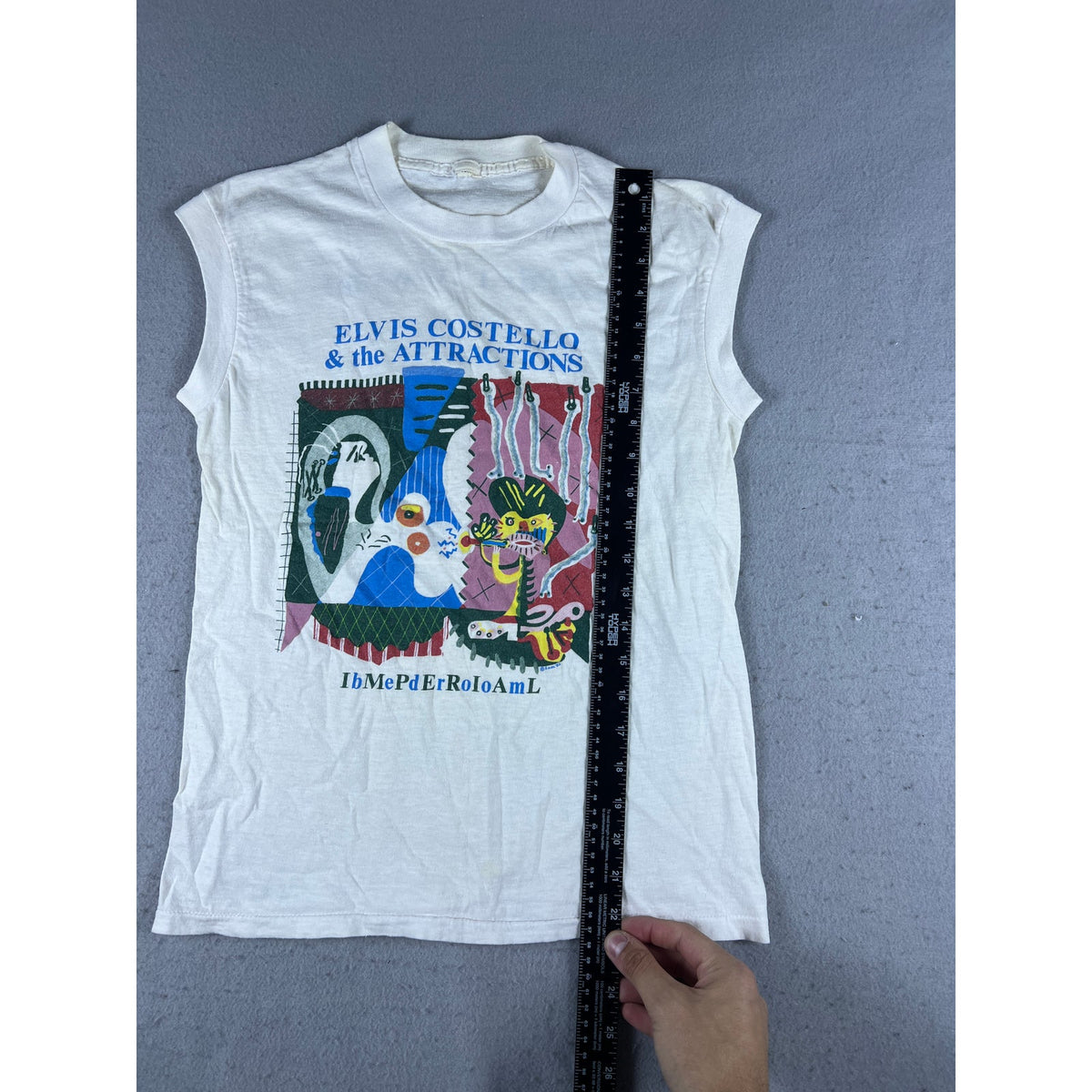 Vintage Elvis Costello USA Tour 1982 Tank Top - XS