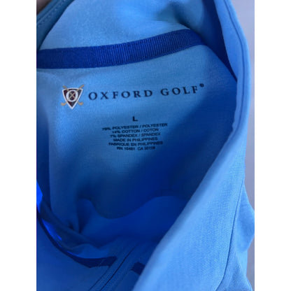 Oxford Golf 1/4 Zip Performance Top - L