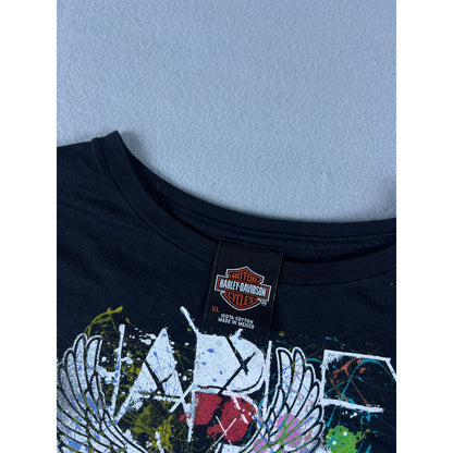 Harley-Davidson Paint Splatter Eagle Top Womens - XL