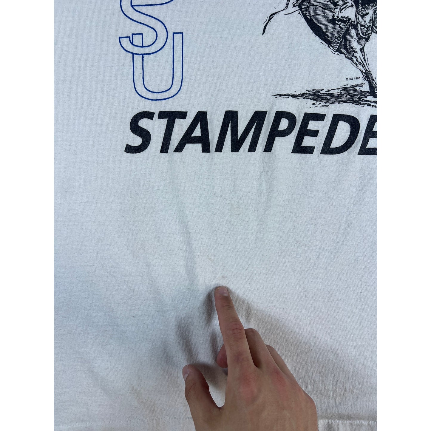 Vintage SDSU Collage Stampede T-shirt - XL