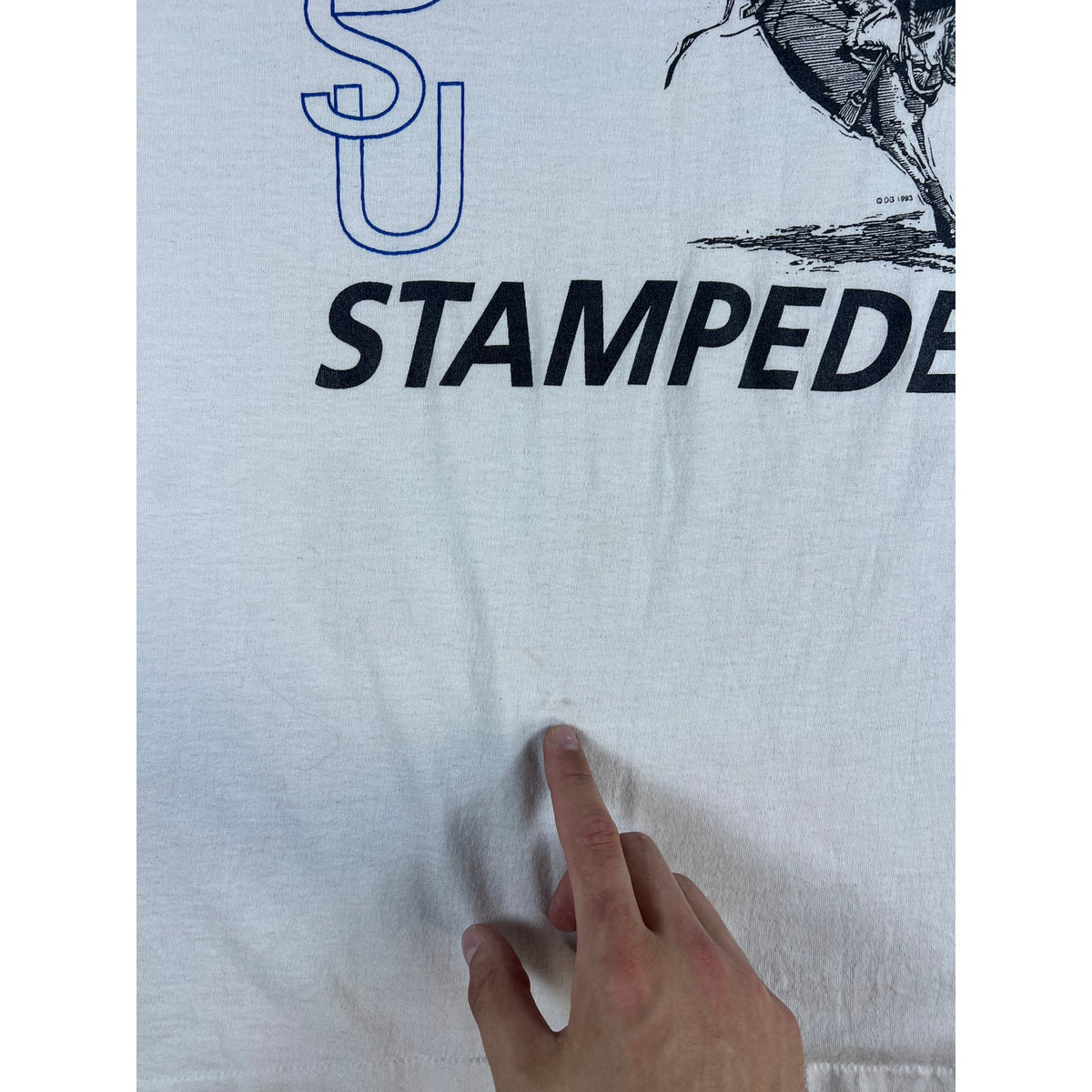 Vintage SDSU Collage Stampede T-shirt - XL