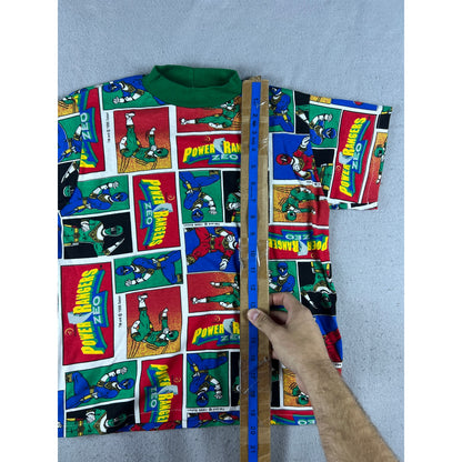 Vintage Power Rangers Zeo All Over Print T-Shirt Youth - S