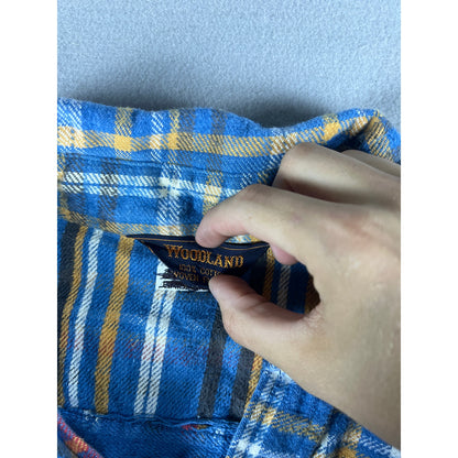 Woodland Flannel Plaid Shirt Boys - L