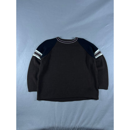 Vintage Knit Fair Isle Sweater - L
