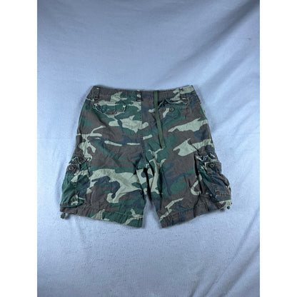 Camo Cargo Utility Hiking Shorts - 38