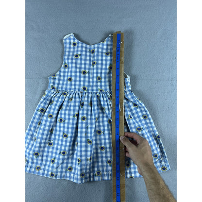 Vintage OshKosh B'Gosh gingham sunflower dress - 4T
