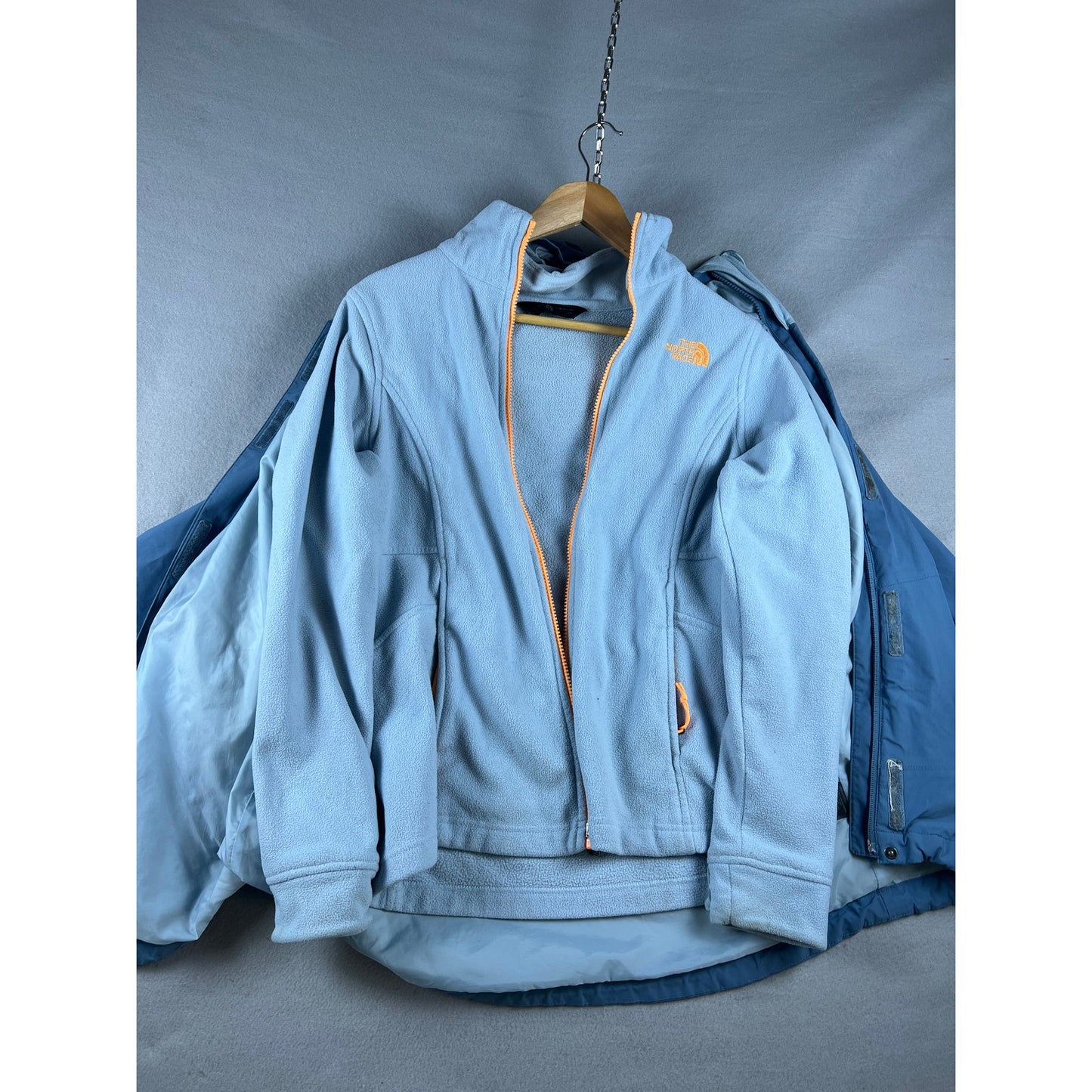 Sky Blue North Face HyVent Waterproof Jacket - M