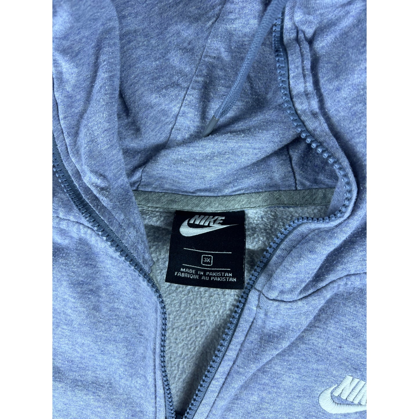 Nike Funnel Neck Hoodie Purple Full Zip - 3XL