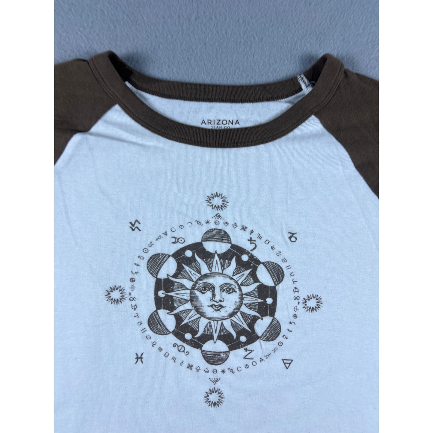 Arizona Jean Y2K Celestial Cropped Top - M