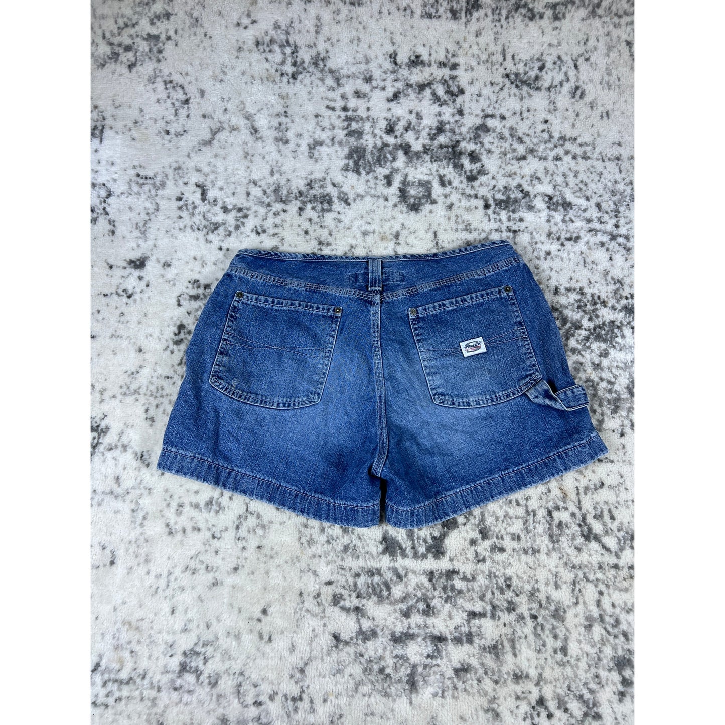 Vintage SILVER DENIM Low Rise Jean Shorts - 33