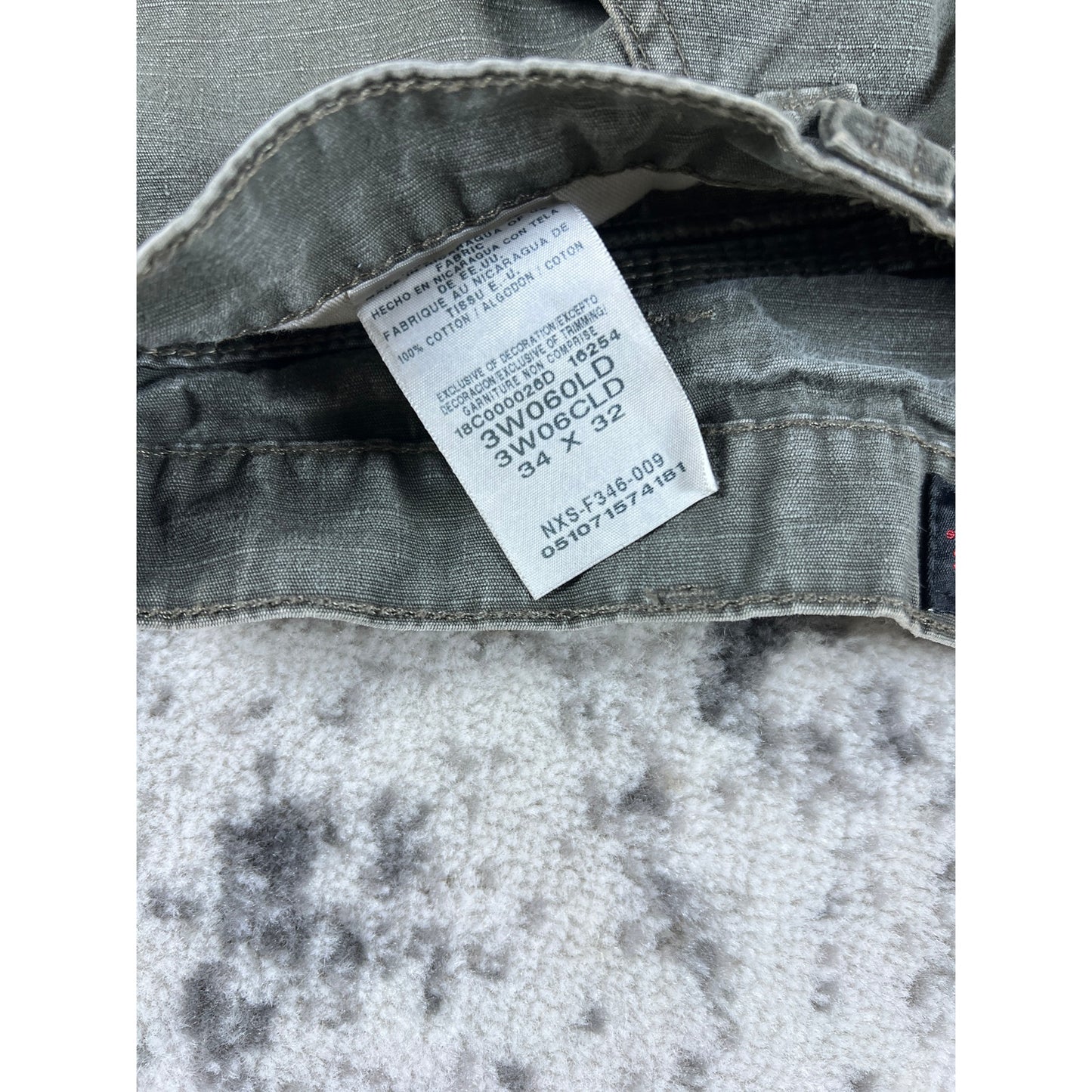 Vintage Military Green Wrangler Cargo Pants - 34
