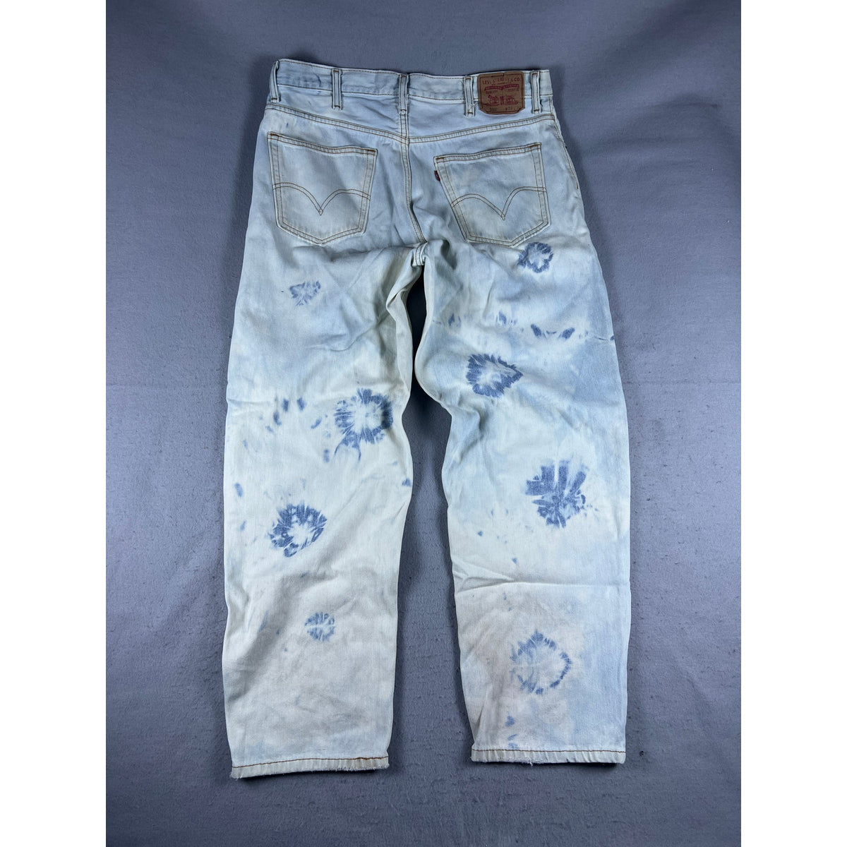 Levi's 560 Comfort Fit Tie Dye Distressed Jeans - 38x32