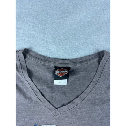 Harley Davidson Spellout Graphics Top Womens - XL