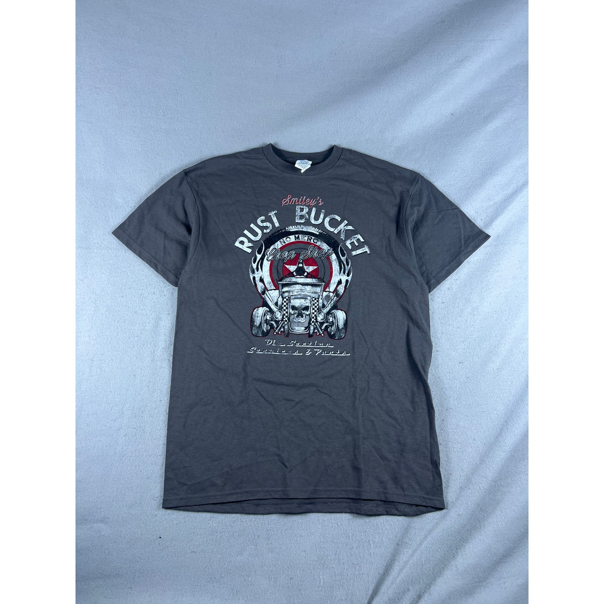 Smiley's Rust Bucket Hot Rod Chop Shop T-Shirt - L