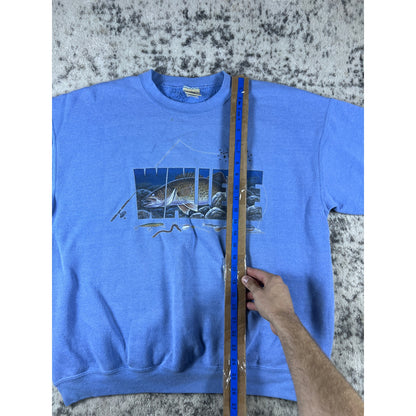 Vintage 90s Fishing Sweatshirt - XL