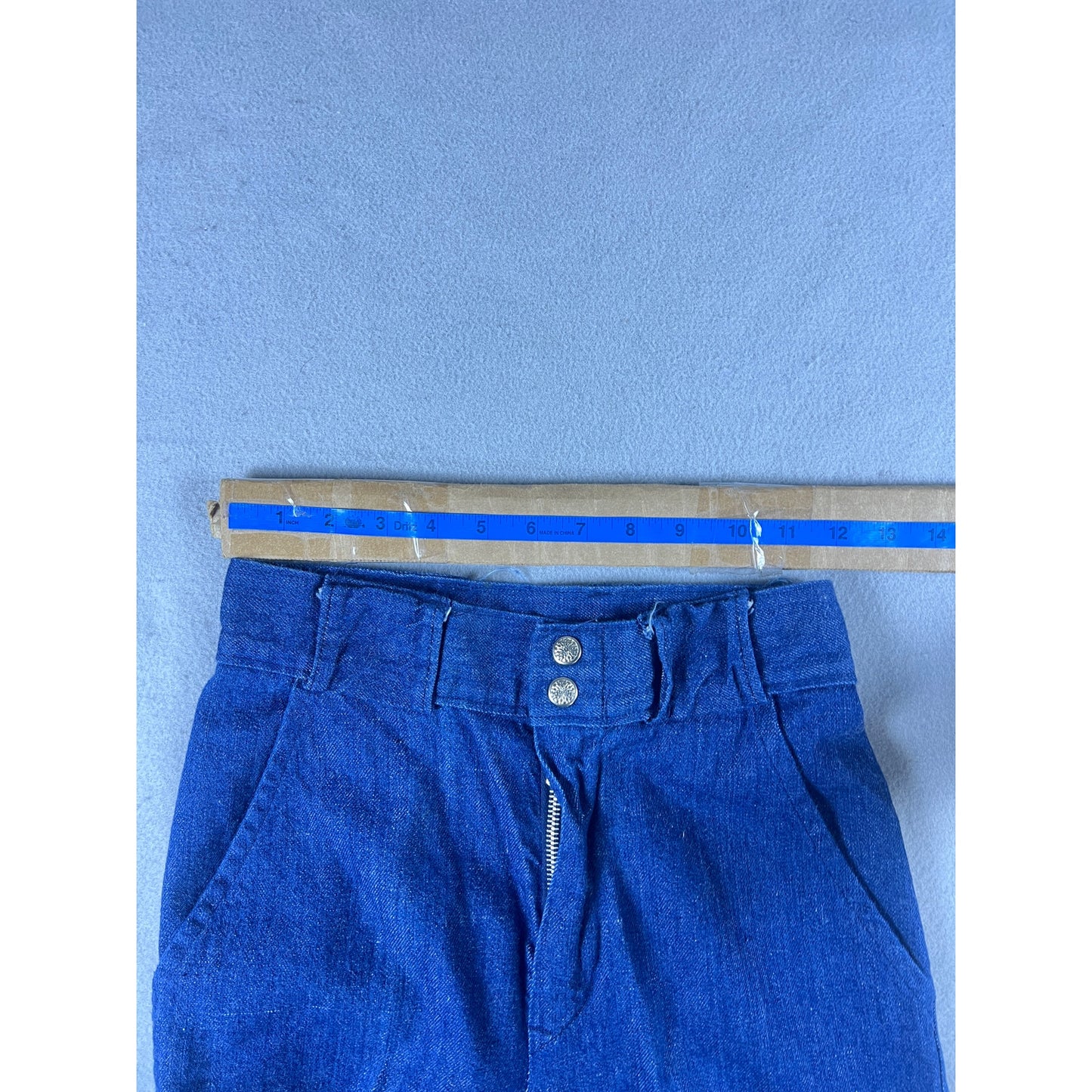 Vintage 70s Wide Leg Denim Jeans - 24x29