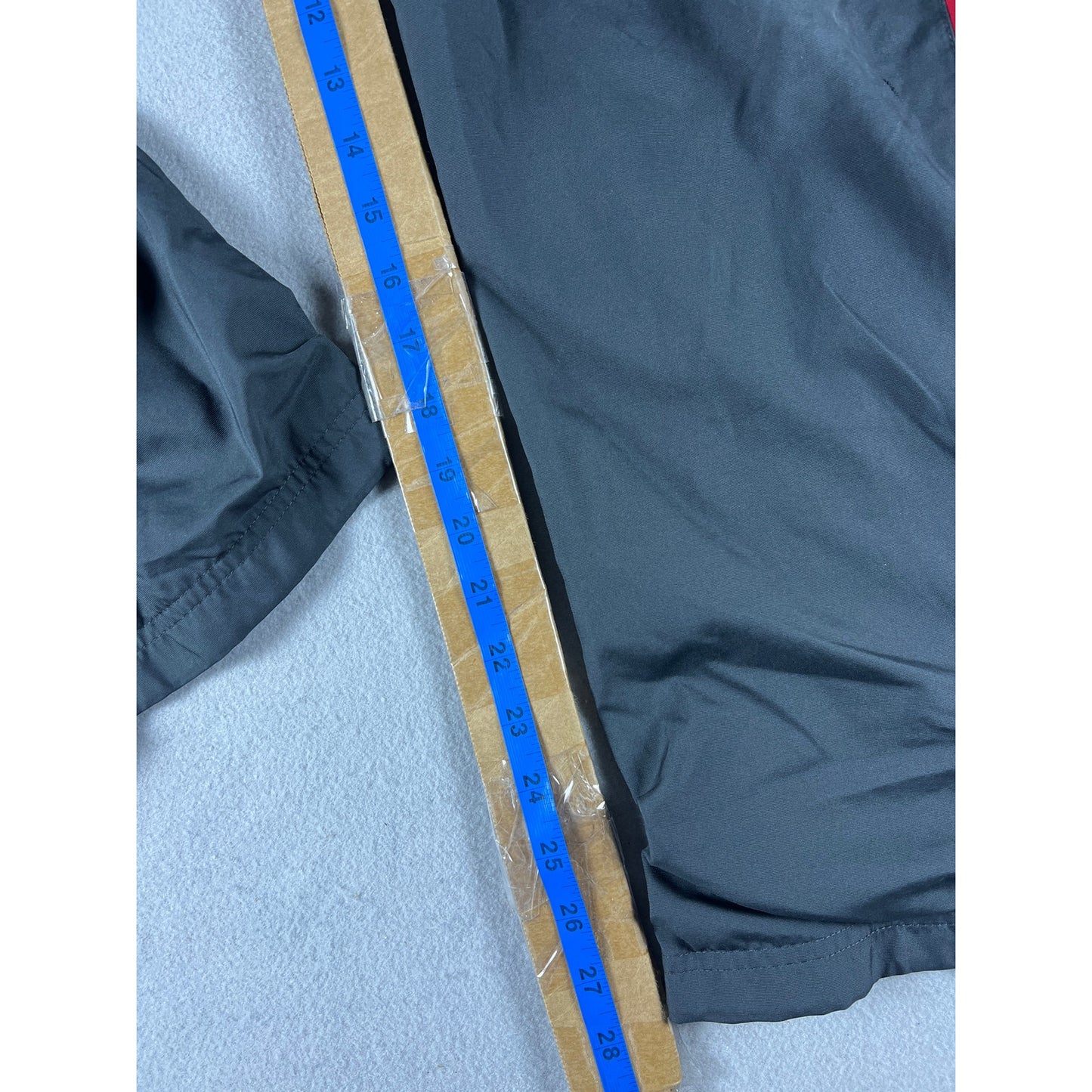 Vintage Grey Striped Nike Track Pants - S