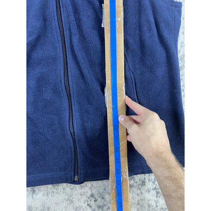 Navy Blue Columbia Full Zip Fleece - M