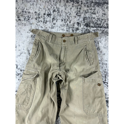 Vintage Canvas Tan American Eagle Baggy Pants - 30