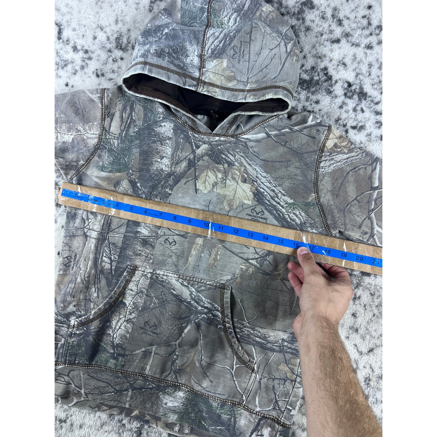 Vintage Ranger Camo Hunting Hoodie - YXL