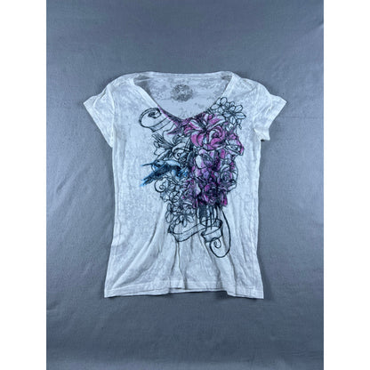 Stranded Y2K Grunge Floral Top Womens - XL