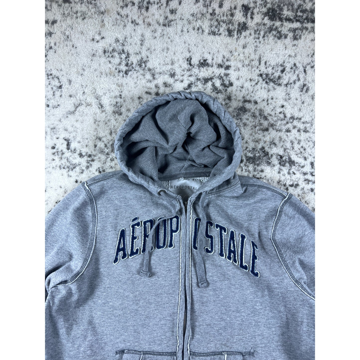 Aeropostale Grey Full Zip Hoodie - XL