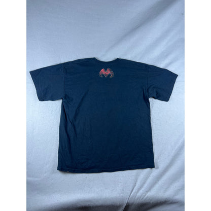 Grunge Y2K Skull Barbed Wire T-Shirt - XL