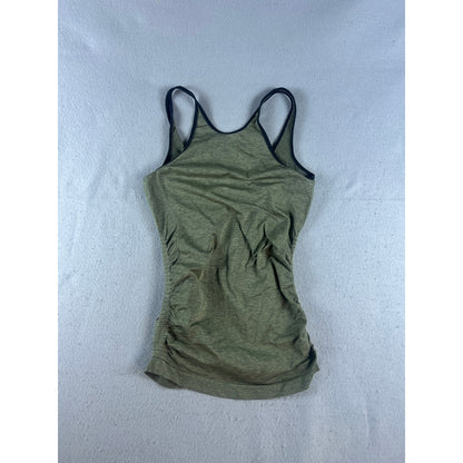 Lululemon In The Flow Tank Top Heathered Fatigue Green - XS/S