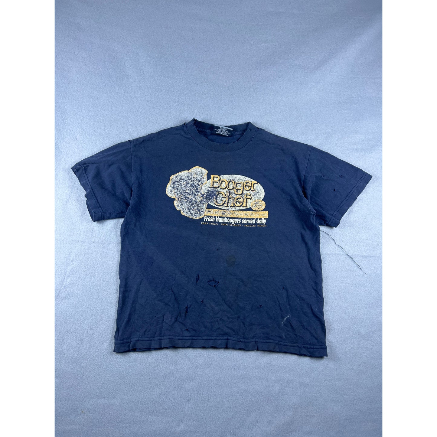 Vintage Booger Chef Novelty T-Shirt Youth - L