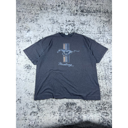 Vintage Grey Mustang Graphic T Shirt - XXL