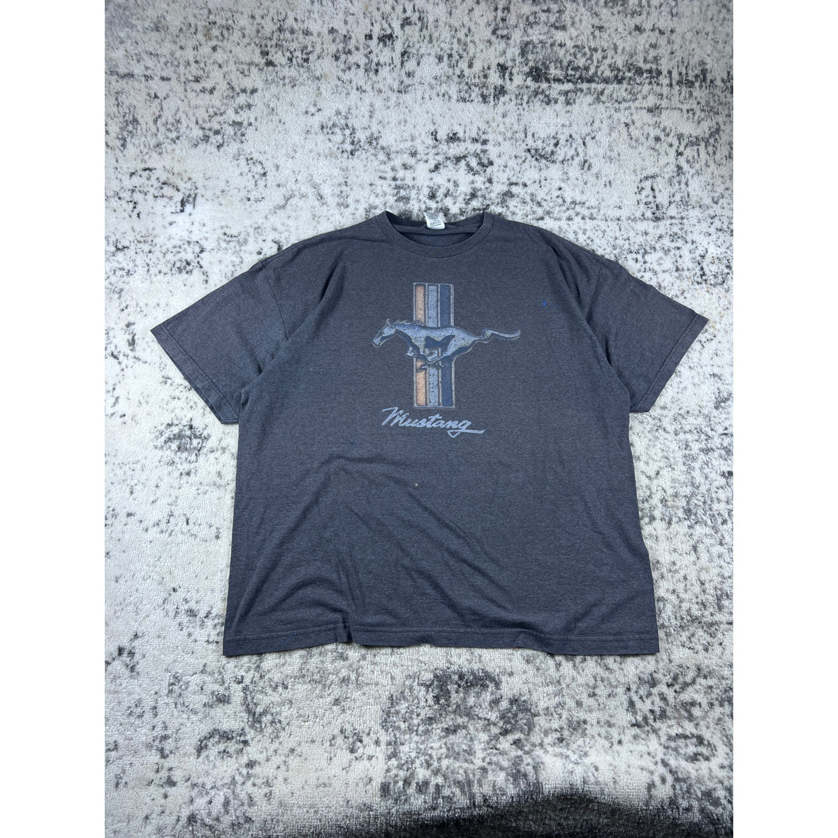 Vintage Grey Mustang Graphic T Shirt - XXL