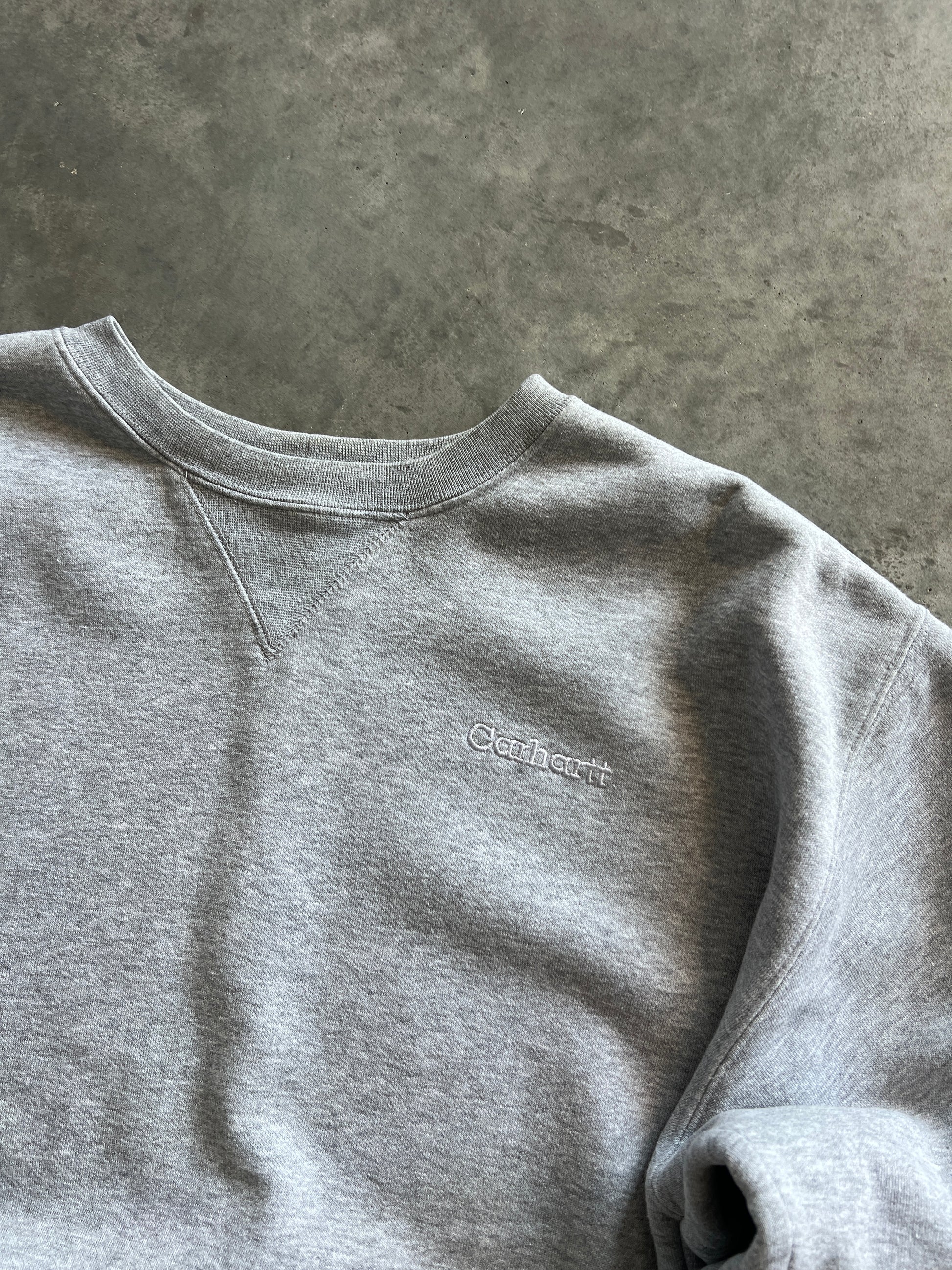 Vintage Light Grey Carhartt Crew - XL