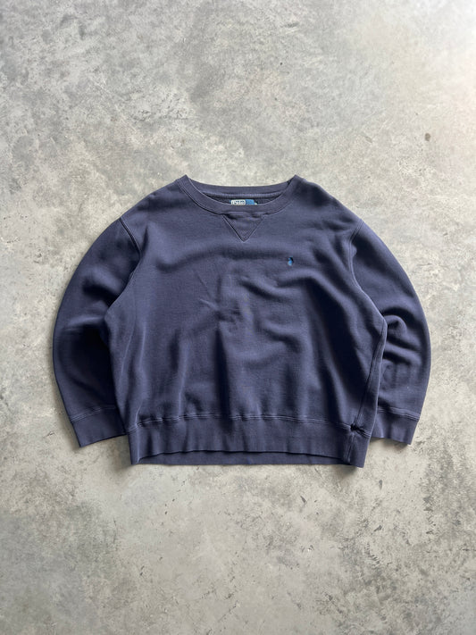 Vintage Grape Oversized Polo Crew - XL