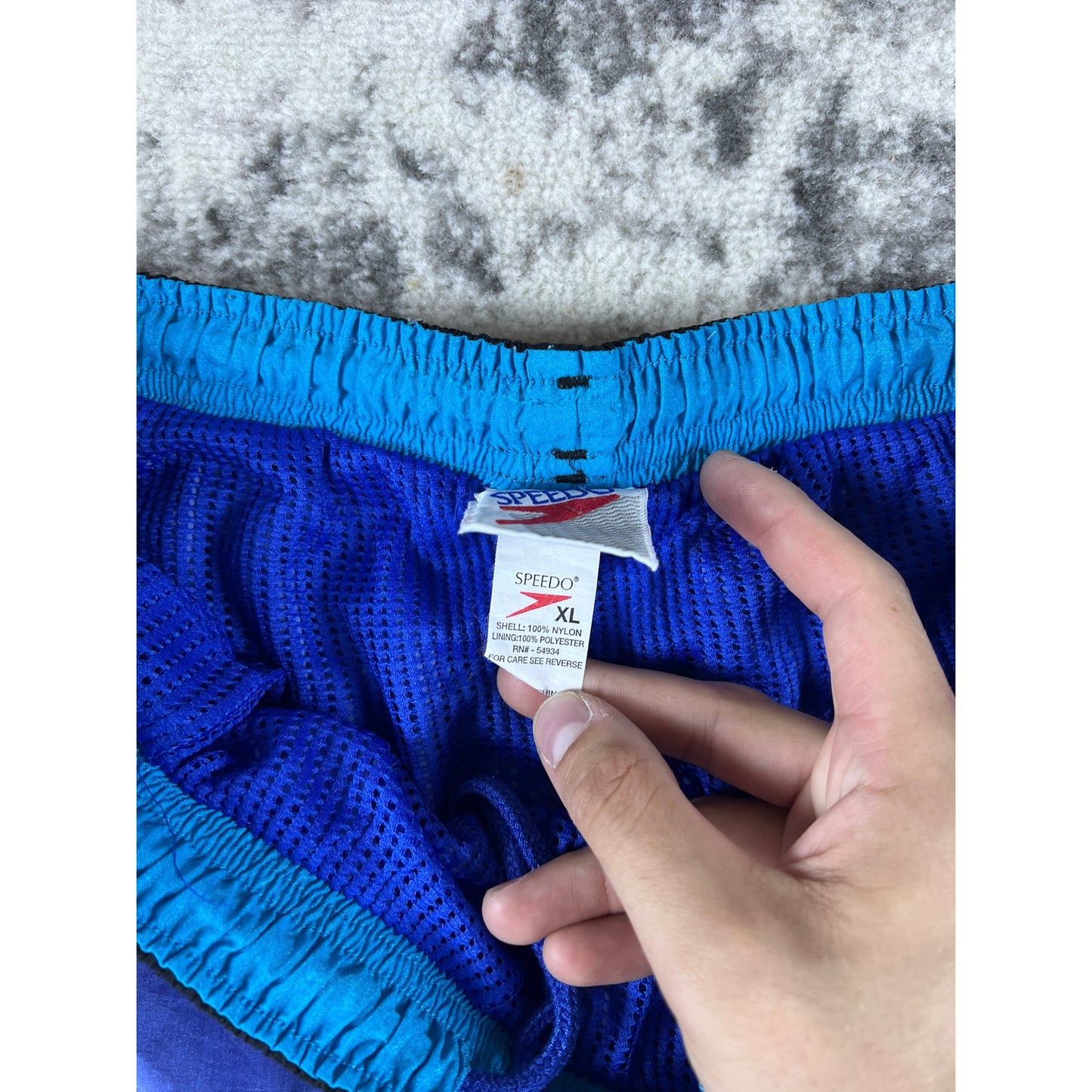 Vintage Light Blue Speedo Swim Trunks - XL