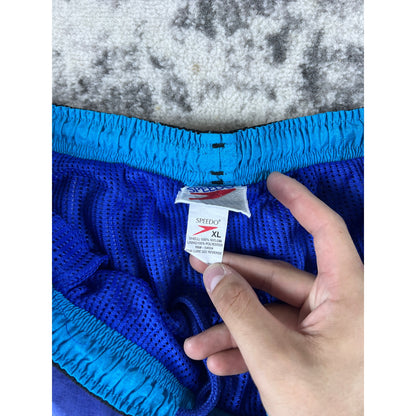 Vintage Light Blue Speedo Swim Trunks - XL