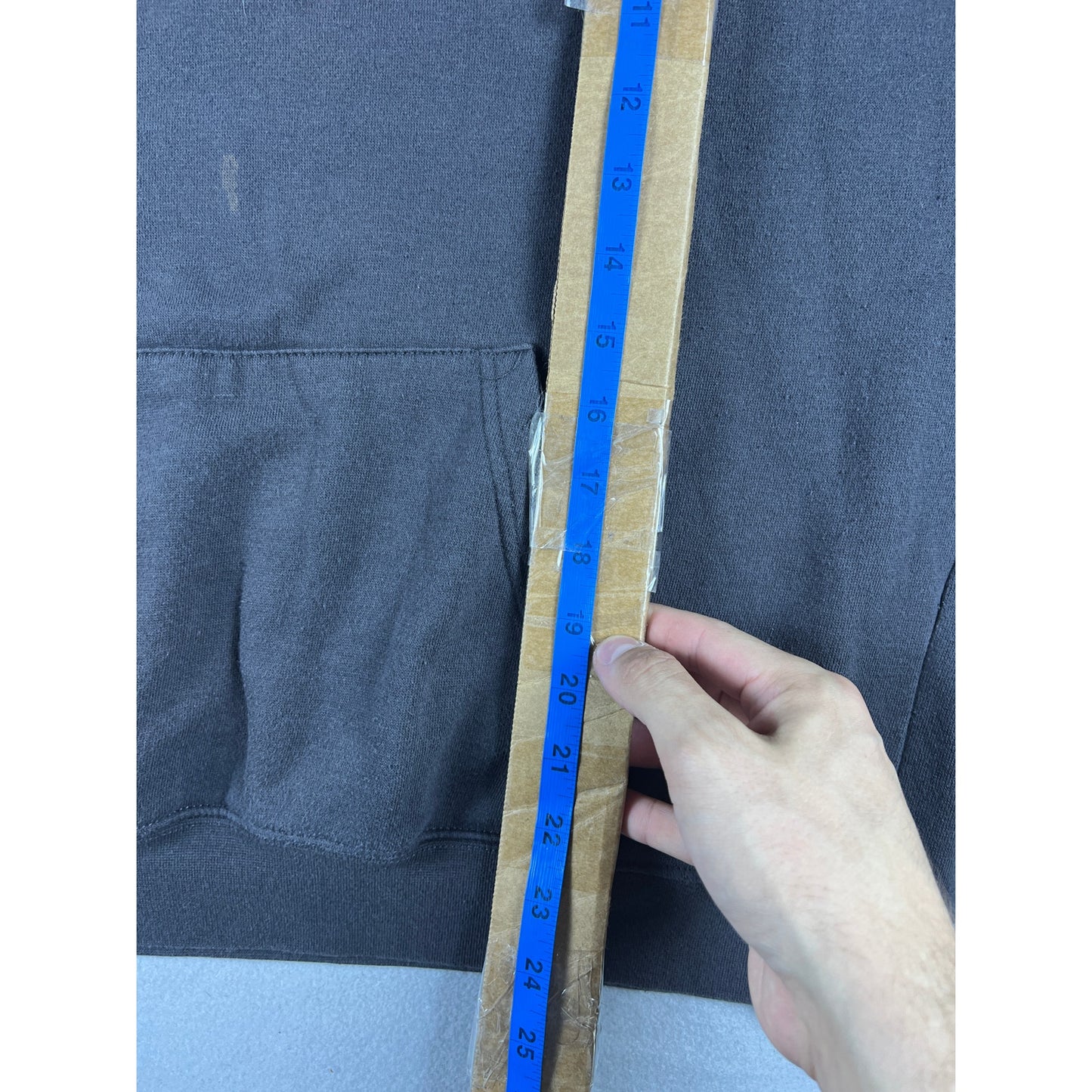 Vintage Gray Iowa Script Hoodie - XL