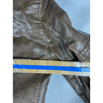 Levi's Faux Leather Racer Jacket - M