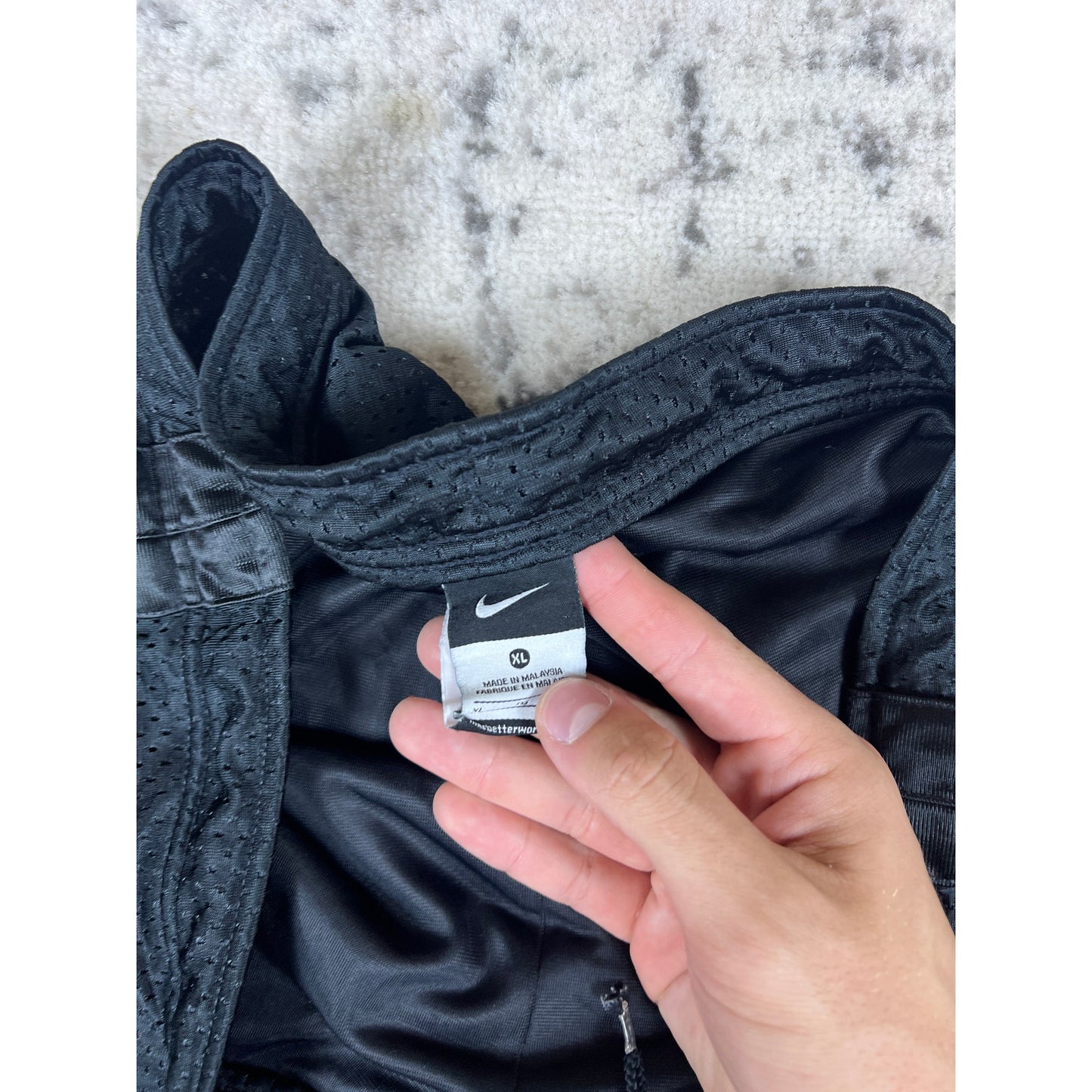 Y2k Black Nike Mesh Basketball Shorts - XL