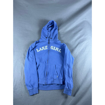 Y2K Lakegirl Spellout Hoodie Womens - L
