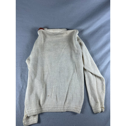 Vintage 90s Concrete Mix Geometric Sweater - M