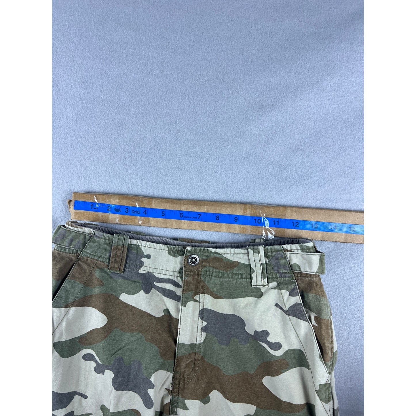 Y2k Military Camo Cargo Shorts - 12Y