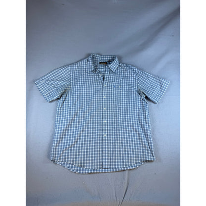 GH Bass Plaid Seersucker Shirt - XL